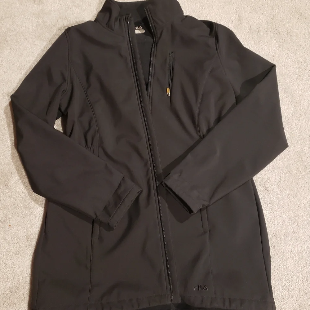 Women's Fila Black Lightweight Jacket Sz XL - Picture 2 of 4